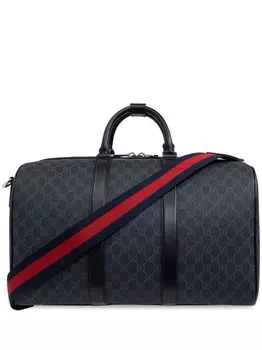 Gucci дорожная сумка из кожи GG, черный