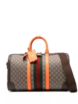 Gucci дорожная сумка Savoy среднего размера, коричневый