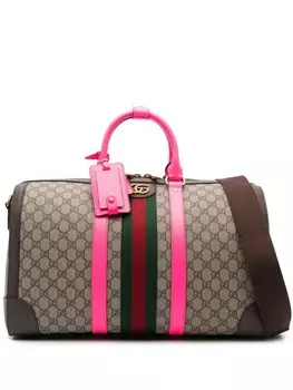 Gucci дорожная сумка Savoy среднего размера, коричневый