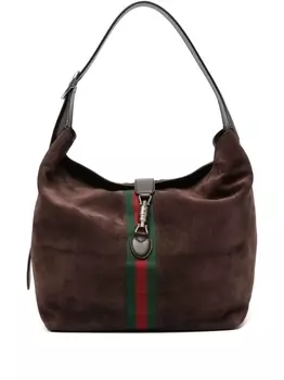 Gucci дорожная сумка в полоску, коричневый