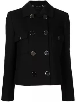 Gucci двубортная куртка, черный
