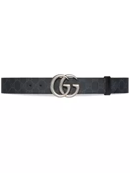 Gucci двусторонний ремень GG Marmont, черный