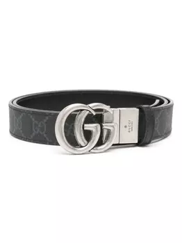 Gucci двусторонний ремень GG Marmont, черный
