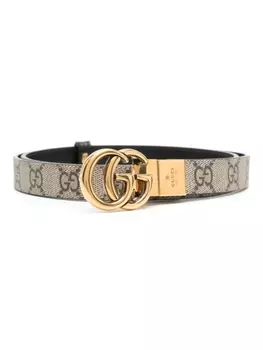 Gucci двусторонний ремень GG Marmont, нейтральный цвет