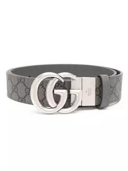 Gucci двусторонний ремень GG Marmont, серый