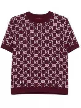 Gucci двусторонний свитер с логотипом GG, красный
