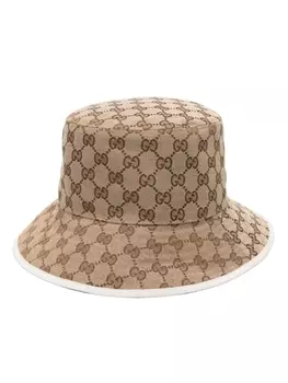Gucci двусторонняя панама, нейтральный цвет