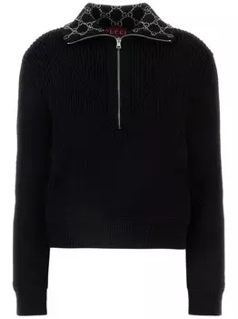 Gucci джемпер с круглым вырезом, черный