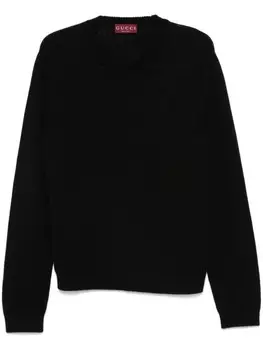 Gucci джемпер с полосками Web, черный