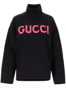 Gucci джемпер с вышитым логотипом