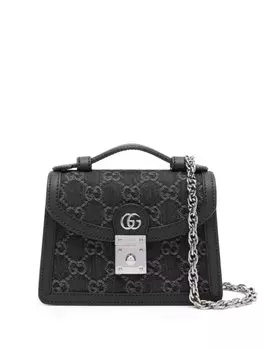 Gucci джинсовая сумка-тоут Ophidia GG, черный