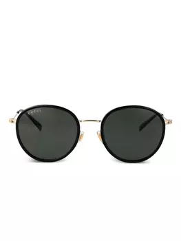 Gucci Eyewear Interlocking G солнцезащитные очки, золотой