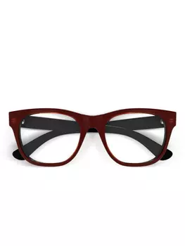Gucci Eyewear logo-lettering очки, красный