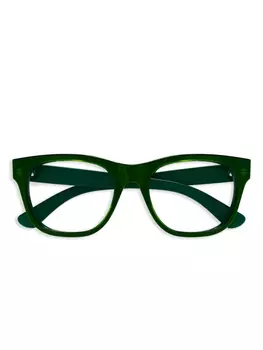 Gucci Eyewear logo-lettering очки, зеленый