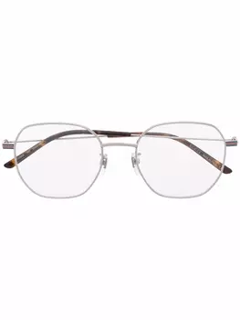 Gucci Eyewear очки GG1125O в круглой оправе, серебряный
