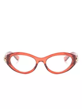 Gucci Eyewear очки GG1405O в прозрачной оправе, красный