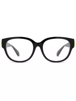 Gucci Eyewear очки GG1411O в овальной оправе, черный
