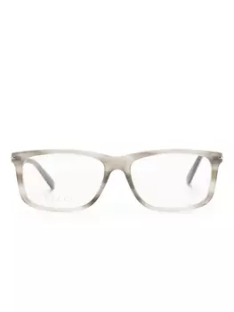 Gucci Eyewear очки GG1447O в прямоугольной оправе черепаховой расцветки, нейтральный цвет