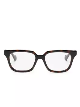 Gucci Eyewear очки GG1536O в квадратной оправе, коричневый