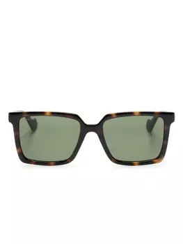 Gucci Eyewear очки GG1540S в квадратной оправе, коричневый
