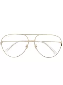 Gucci Eyewear очки-пилоты, золотистый