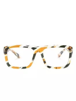 Gucci Eyewear очки Rivets в прямоугольной оправе, нейтральный цвет