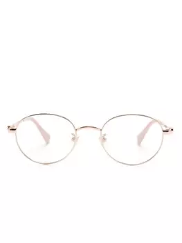 Gucci Eyewear очки с декором Double G, розовый