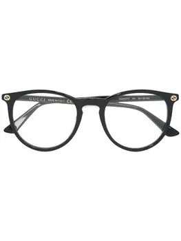 Gucci Eyewear очки с круглой оправой, черный