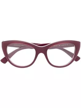 Gucci Eyewear очки с логотипом, фиолетовый