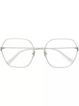 Gucci Eyewear очки в геометричной оправе, серебристый