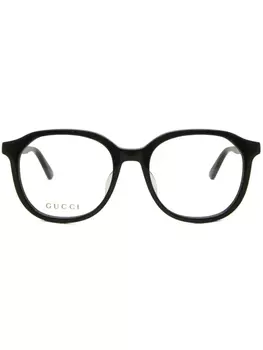 Gucci Eyewear очки в круглой оправе, черный