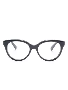 Gucci Eyewear очки в круглой оправе, черный