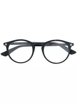 Gucci Eyewear очки в круглой оправе, черный
