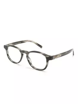 Gucci Eyewear очки в круглой оправе, коричневый