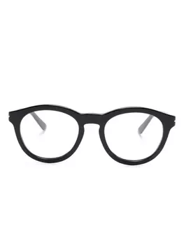 Gucci Eyewear очки в круглой оправе с логотипом, черный