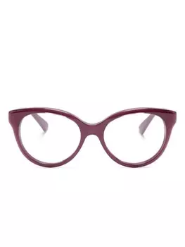 Gucci Eyewear очки в круглой оправе с логотипом, фиолетовый