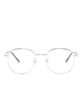 Gucci Eyewear очки в круглой оправе, серебристый