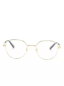 Gucci Eyewear очки в круглой оправе, золотистый