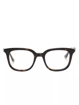 Gucci Eyewear очки в квадратной оправе черепаховой расцветки, коричневый