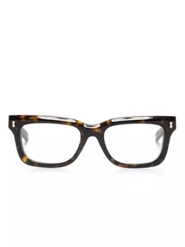 Gucci Eyewear очки в квадратной оправе черепаховой расцветки, коричневый