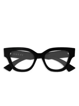 Gucci Eyewear очки в квадратной оправе, черный