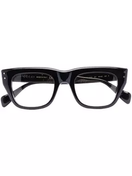 Gucci Eyewear очки в квадратной оправе, черный