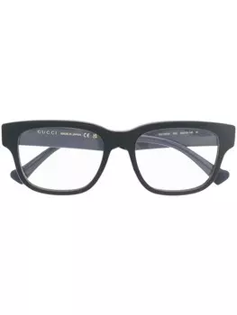 Gucci Eyewear очки в квадратной оправе, черный
