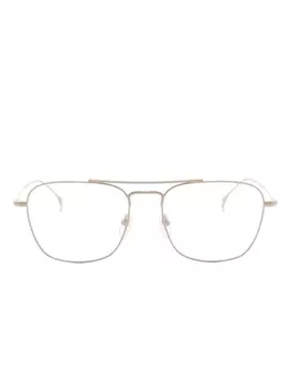 Gucci Eyewear очки в квадратной оправе с логотипом, нейтральный цвет