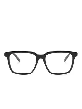 Gucci Eyewear очки в квадратной оправе с логотипом, черный