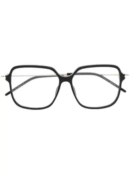 Gucci Eyewear очки в квадратной оправе с логотипом, черный