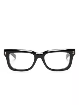 Gucci Eyewear очки в квадратной оправе с логотипом, черный