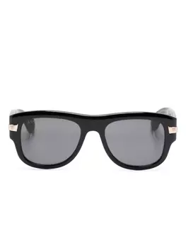 Gucci Eyewear очки в квадратной оправе с логотипом, черный