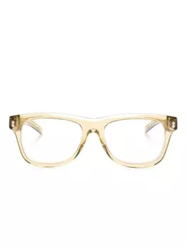 Gucci Eyewear очки в квадратной оправе с логотипом, желтый