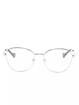 Gucci Eyewear очки в квадратной оправе, серебристый